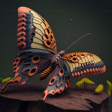 3D модель Papilio demoleus (STL)